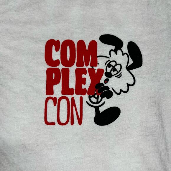 ComplexCon x Verdy Long Beach White Tee T Shirt Men’s Sz XS NEW - Picture 4 of 5